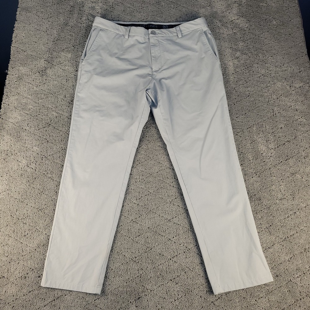 Vineyard Vines Pants Mens 36x30 Gray On‎ The Go Performance Straight Leg Stretch